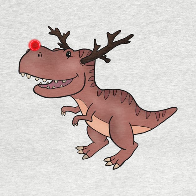 T-rex reindeer by drew.art